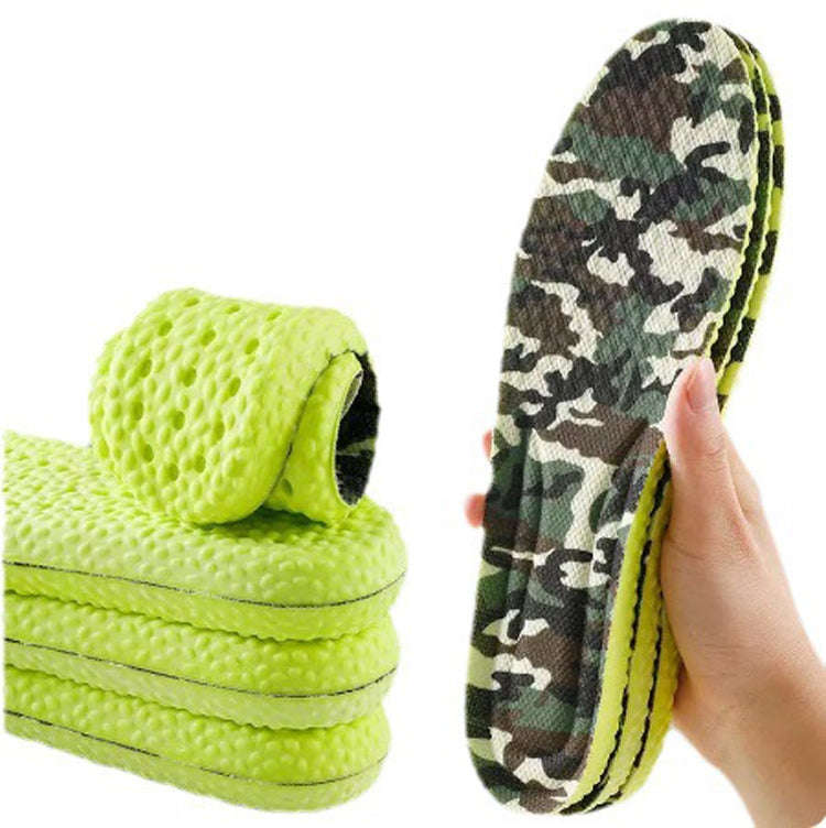 Camouflage Memory Foam Sport Insoles Breathable Sweatproof Shoes Sole Cushion, Size: 43-44