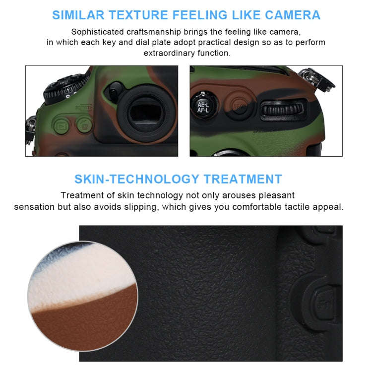 Pixel P001 For Nikon D800 / D800E Camera Silicone Protector Case(Desert Camouflage)