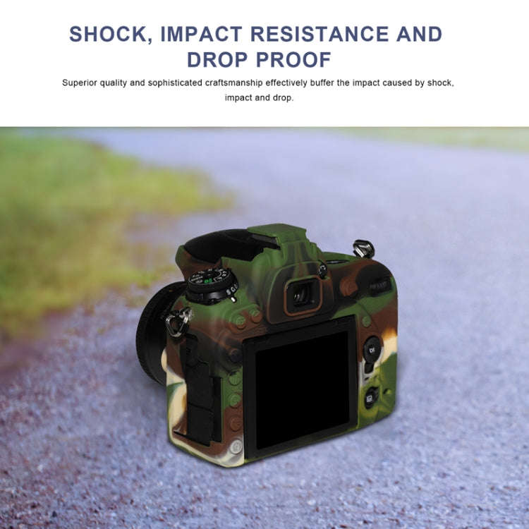 Pixel P001 For Nikon D750 Camera Silicone Protector Case(Jungle Camouflage)