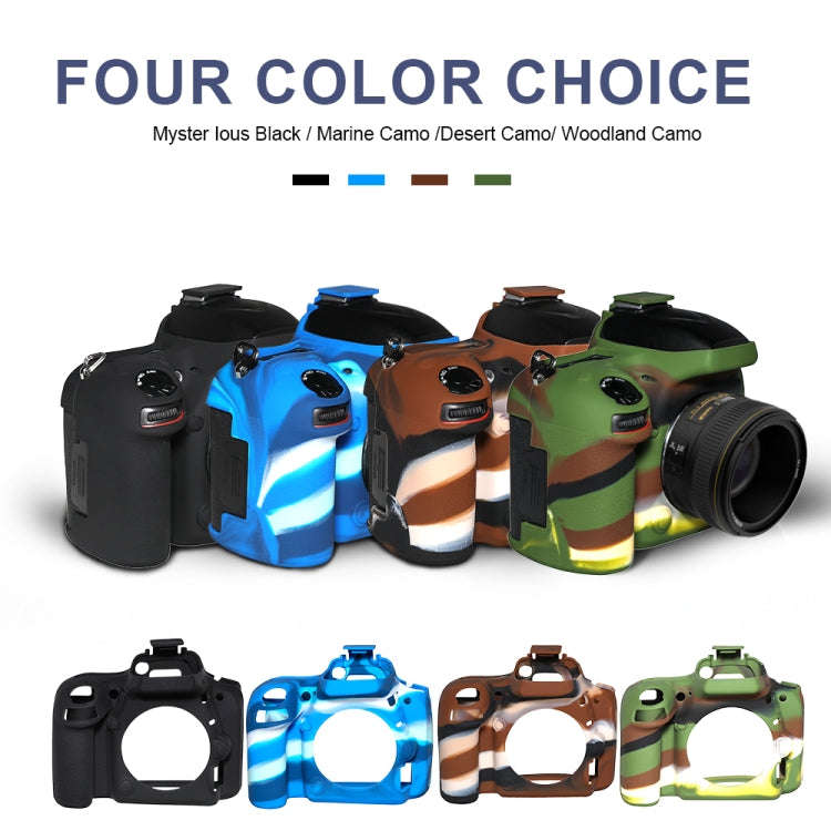 Pixel P001 For Nikon D750 Camera Silicone Protector Case(Ocean Camouflage)