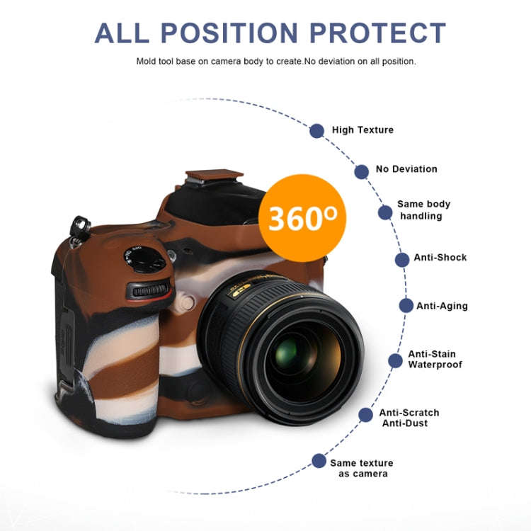 Pixel P001 For Nikon D750 Camera Silicone Protector Case(Desert Camouflage)