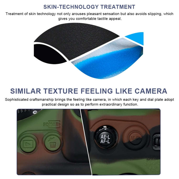 Pixel P001 For Nikon D750 Camera Silicone Protector Case(Desert Camouflage)