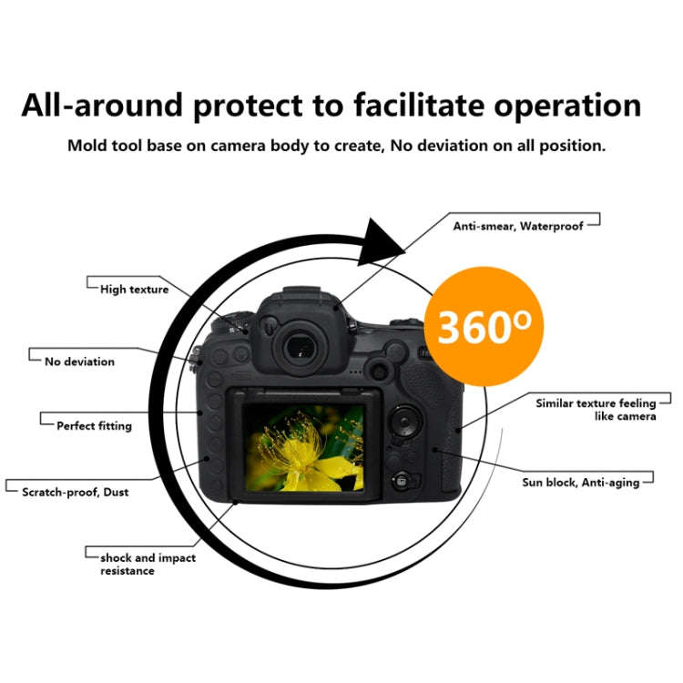 Pixel P001 For Nikon D500 Camera Silicone Protector Case(Desert Camouflage)