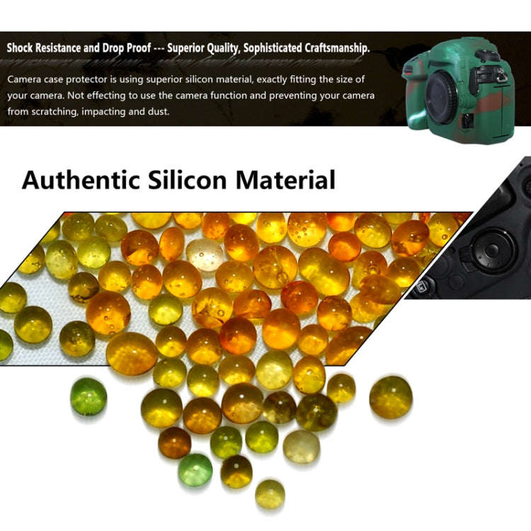 Pixel P001 For Nikon D500 Camera Silicone Protector Case(Jungle Camouflage)