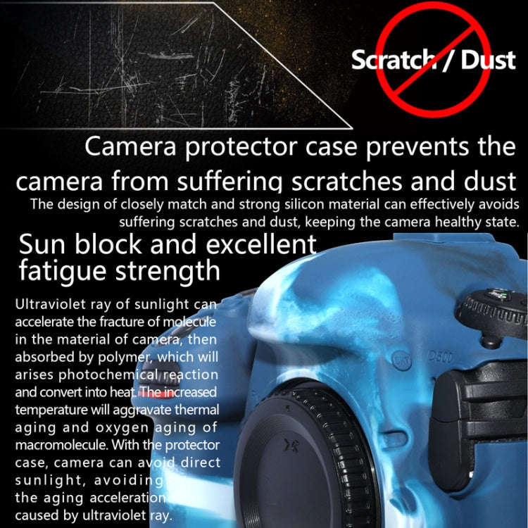 Pixel P001 For Nikon D500 Camera Silicone Protector Case(Desert Camouflage)