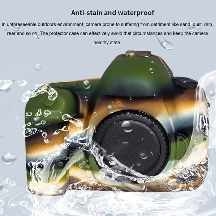 Pixel P001 For Canon EOS 5D Mark IV Camera Silicone Protector Case(Jungle Camouflage)