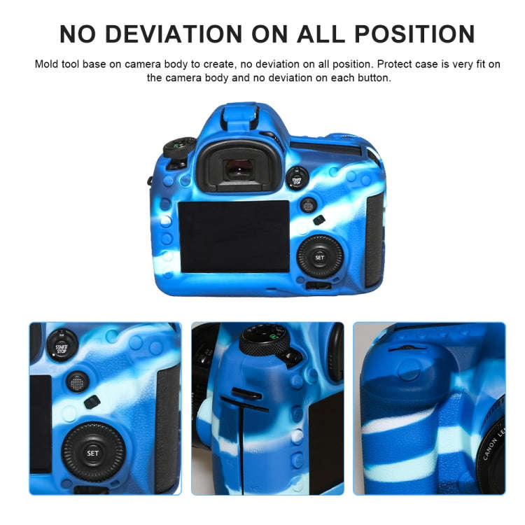 Pixel P001 For Canon EOS 5D Mark IV Camera Silicone Protector Case(Jungle Camouflage)