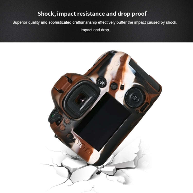 Pixel P001 For Canon EOS 5D Mark IV Camera Silicone Protector Case(Jungle Camouflage)