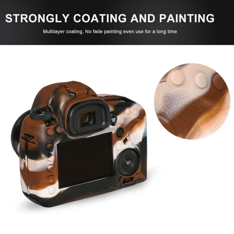 Pixel P001 For Canon EOS 5D Mark IV Camera Silicone Protector Case(Jungle Camouflage)