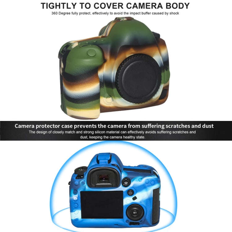 Pixel P001 For Canon EOS 5D Mark IV Camera Silicone Protector Case(Jungle Camouflage)