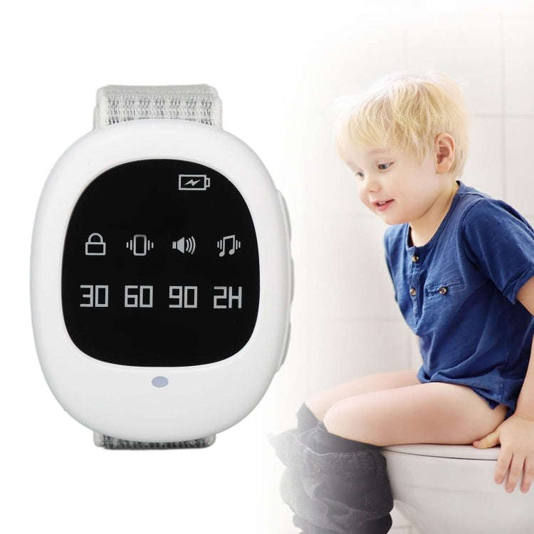 Wireless Timing Bedwetting Alarm Potty Training Watch For Elderly and Kids(White)