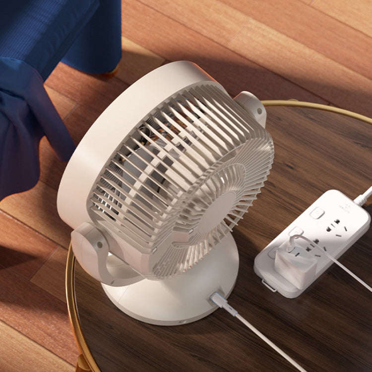 Desktop Air Circulation Upright Night Light Fan Household Rotatable Turbo Fan, Style: Charging Model