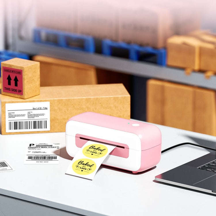 Phomemo PM246S Address Label Printer Thermal Paper Express E-Manifest Printer, Size: US(Green)