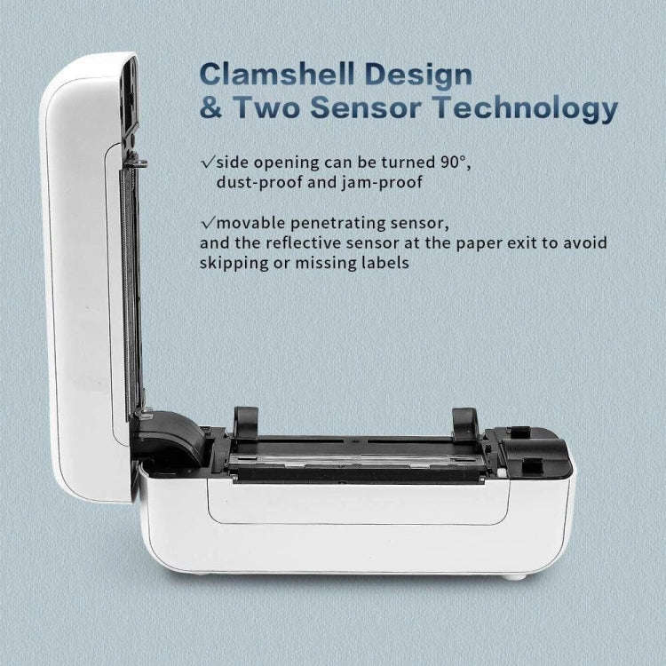 Phomemo PM246S Address Label Printer Thermal Paper Express E-Manifest Printer, Size: US(Green)