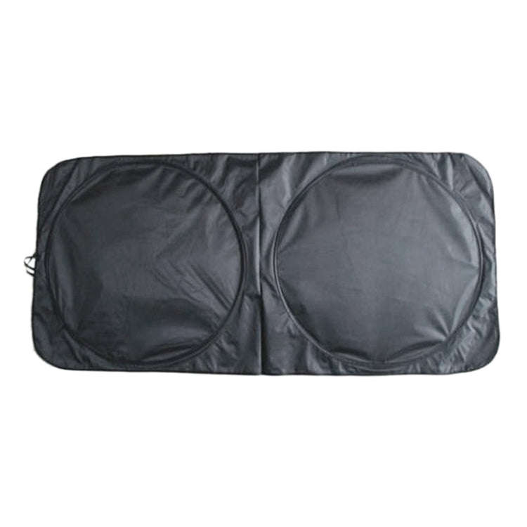 160x86cm Car Double Circle Sun Visor Heat Insulation Sun Protection Sun Block