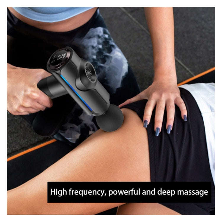 20-speed Touch Control Fascia Massager with 6 Massage Heads,CN Plug(Silver)
