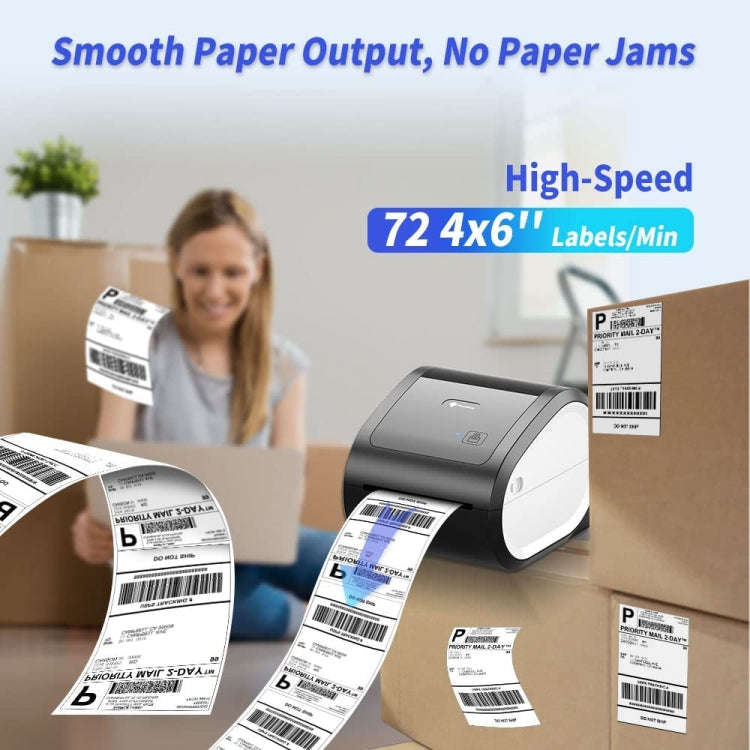 Phomemo D520-BT Bluetooth Thermal Shipping Label Printer Wireless Desktop Printer For Barcode Add...
