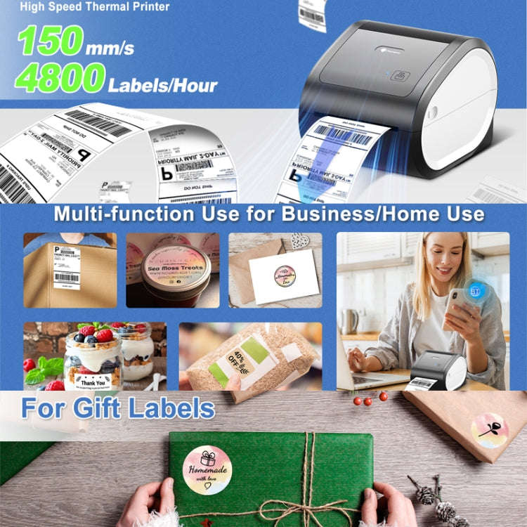 Phomemo D520-BT Bluetooth Thermal Shipping Label Printer Wireless Desktop Printer For Barcode Add...