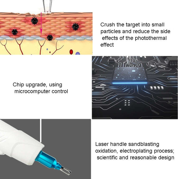Laser Tattoo Removal Machine Non-invasive Eyebrow Washing Beauty Equipment(EU Plug)