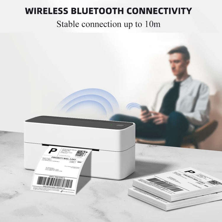 Phomemo PM241-BT Bluetooth Address Label Printer Thermal Shipping Package Label Maker, Size: US(S...