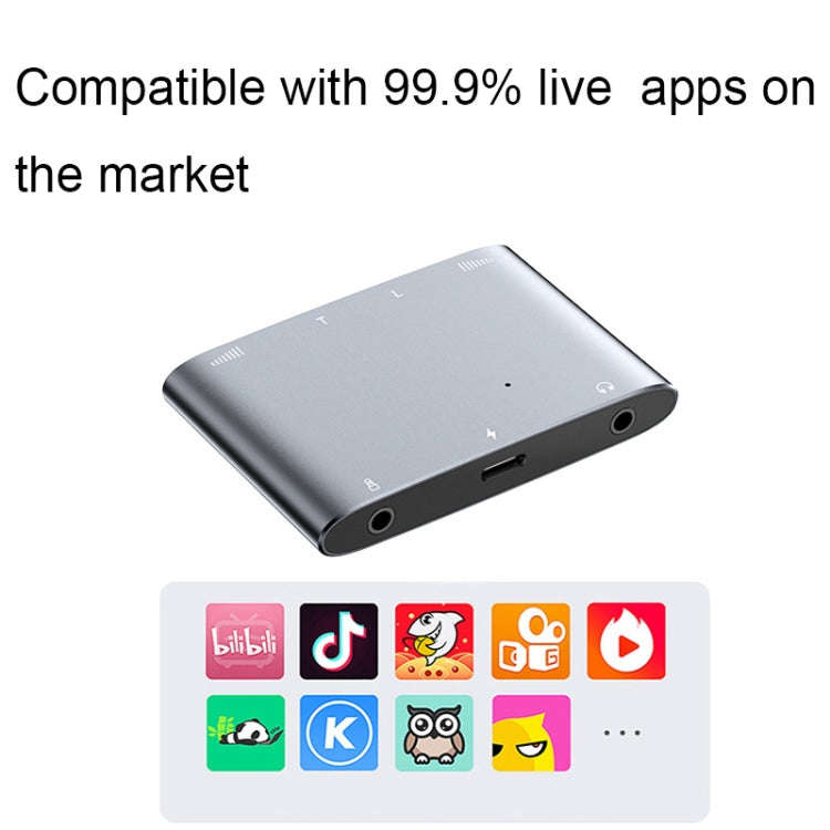 2 In 1 8 Pin+Type-C/USB-C Stereo Dual Channel Sound Card Live Converter(Upgraded Version)