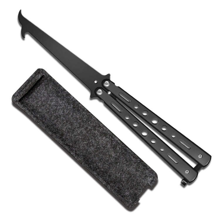 Folding Stone Clearing Hook Safety Hammer Portable Car Tire Cleaning Tool Set(Black)