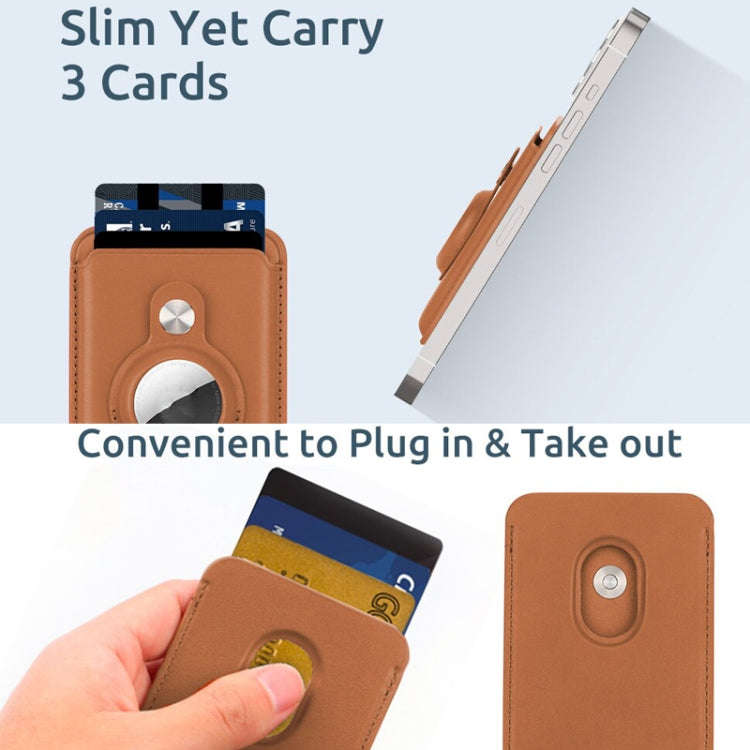 For Airtag Positioner Fiber Card Clip Anti-Theft Card Tracker Protection Cover, Size: Magnetic(Wi...