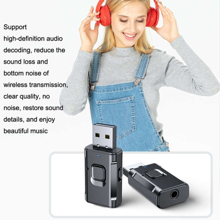 2-in-1 Car Bluetooth Receiver Audio Power Amplifier Bluetooth Transmitter