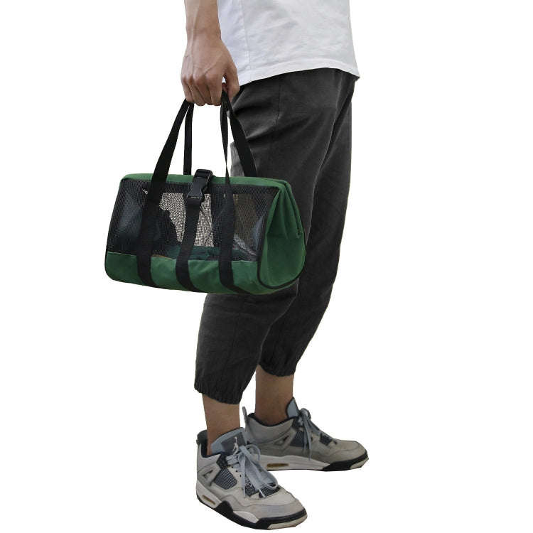 Multifunctional Breathable Portable Garden Tool Bag Fishing Gear Storage Bag(Blue Flower)
