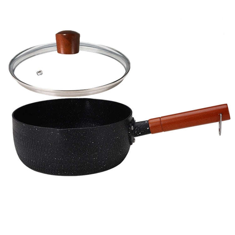18cm With Cover Boil Instant Noodles Non-Stick Pan Baby Food Supplement Pan Maifan Stone Small Mi...
