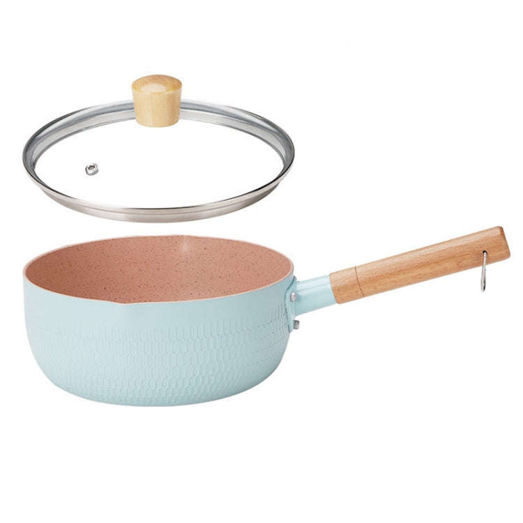 22cm With Cover Boil Instant Noodles Non-Stick Pan Baby Food Supplement Pan Maifan Stone Small Mi...