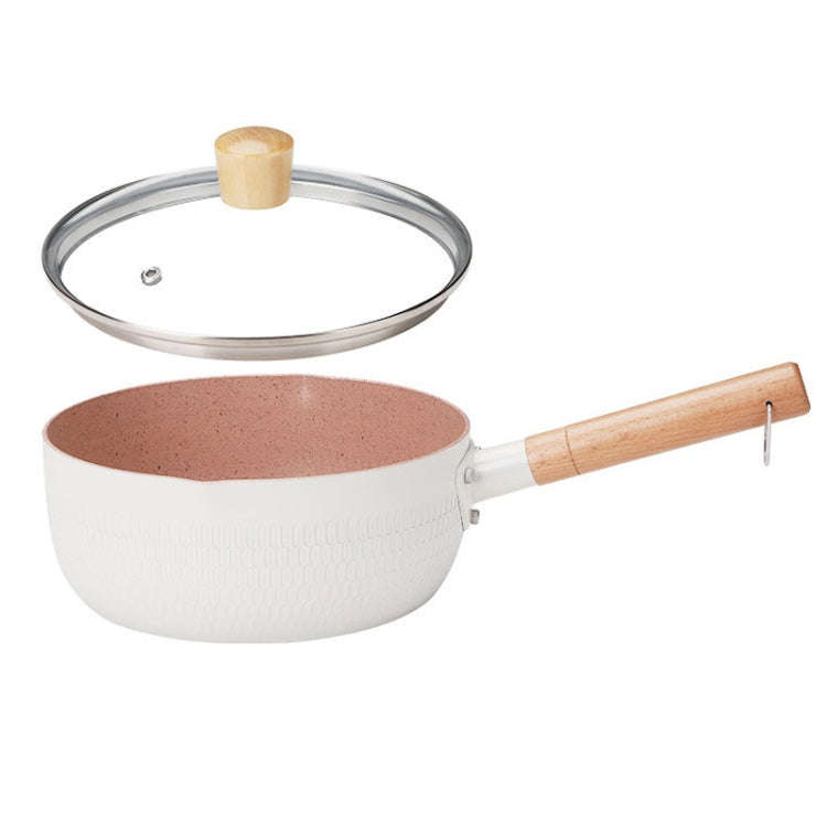20cm With Cover Boil Instant Noodles Non-Stick Pan Baby Food Supplement Pan Maifan Stone Small Mi...