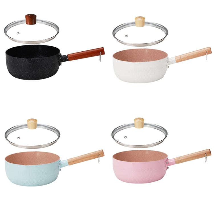 20cm With Cover Boil Instant Noodles Non-Stick Pan Baby Food Supplement Pan Maifan Stone Small Mi...