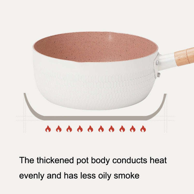 20cm With Cover Boil Instant Noodles Non-Stick Pan Baby Food Supplement Pan Maifan Stone Small Mi...