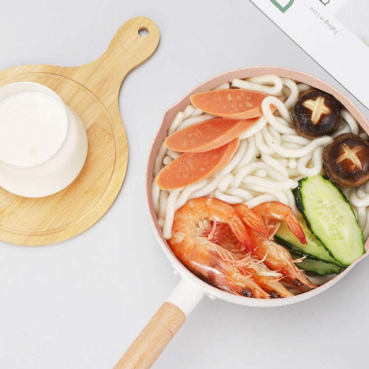 20cm With Cover Boil Instant Noodles Non-Stick Pan Baby Food Supplement Pan Maifan Stone Small Mi...