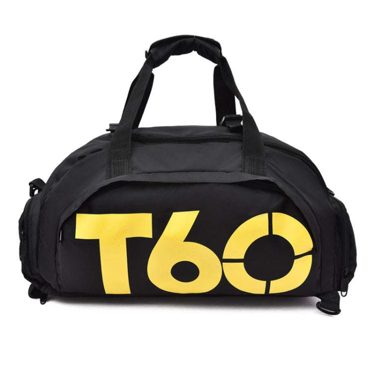 Fitness Football Backpack Swimming Taekwondo Waterproof Nylon Multi-purpose Travel Bag(Black Bott...