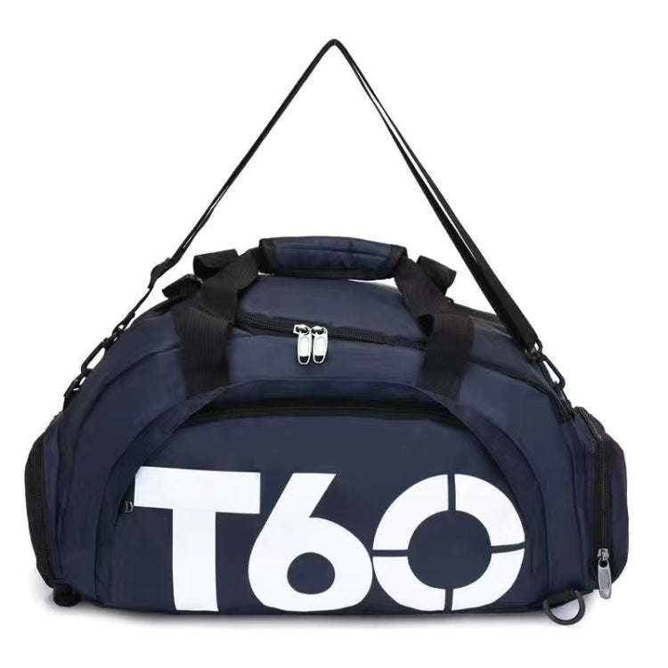 Fitness Football Backpack Swimming Taekwondo Waterproof Nylon Multi-purpose Travel Bag(Deep Blue)