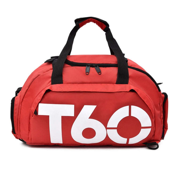 Fitness Football Backpack Swimming Taekwondo Waterproof Nylon Multi-purpose Travel Bag(Red)
