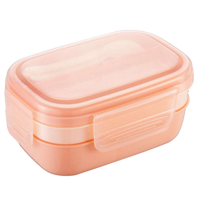 1900ML Large Capacity Microwave Children Sealed Compartment Lunch Box(Pink)