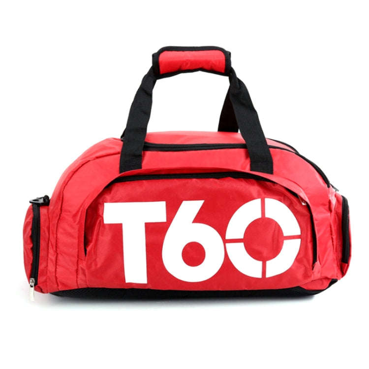 Wet and Dry Separation Fitness Backpack Swimming Taekwondo Waterproof Travel Bag(Red)
