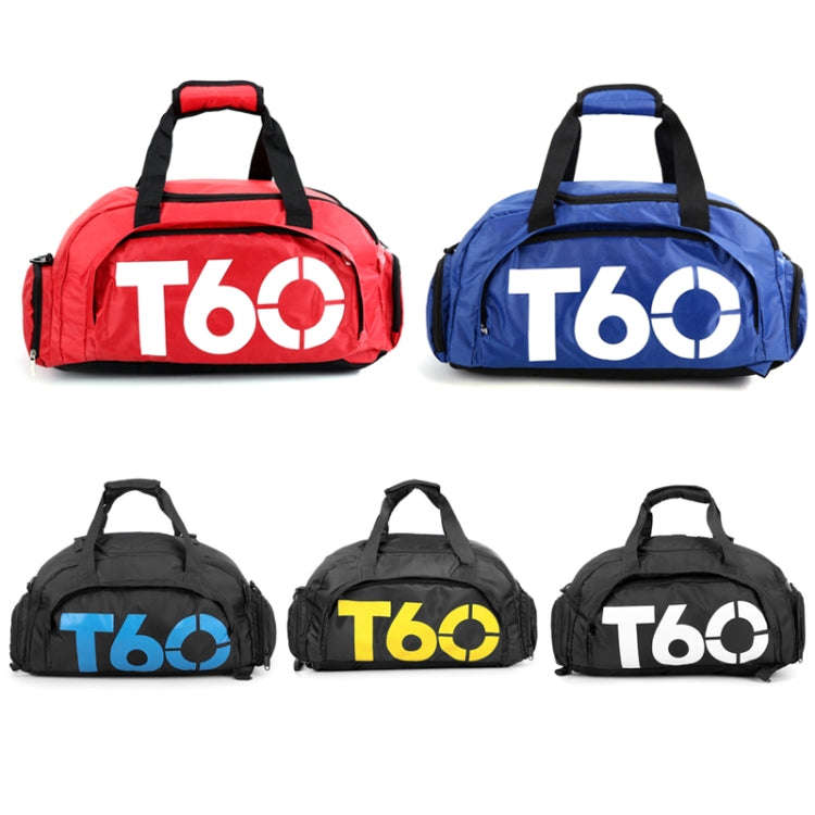 Wet and Dry Separation Fitness Backpack Swimming Taekwondo Waterproof Travel Bag(Simple Black Bot...