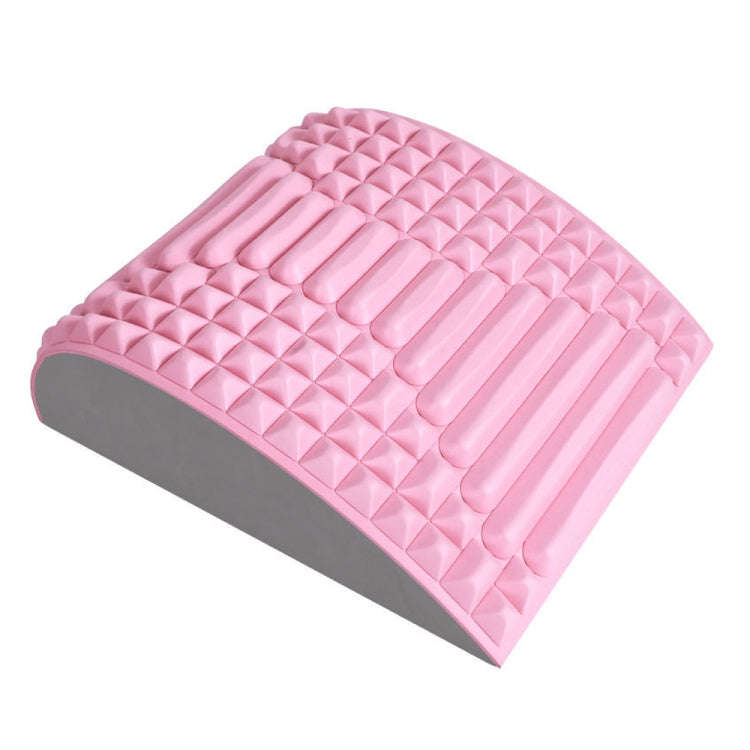 Lumbar Relaxing Massager Spinal Corrective Stretch Exercise Aid, Specification: Solid Color (Pink)