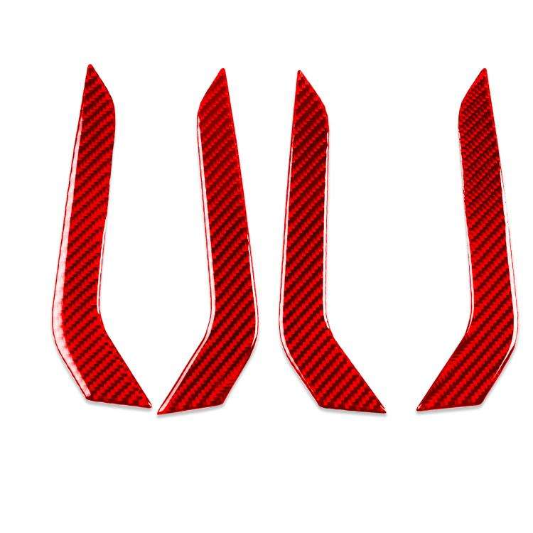 For Volkswagen Sagitar 2019-2023 4pcs /Set Left-hand Drive Door Armrest Decorative Stickers(Red)