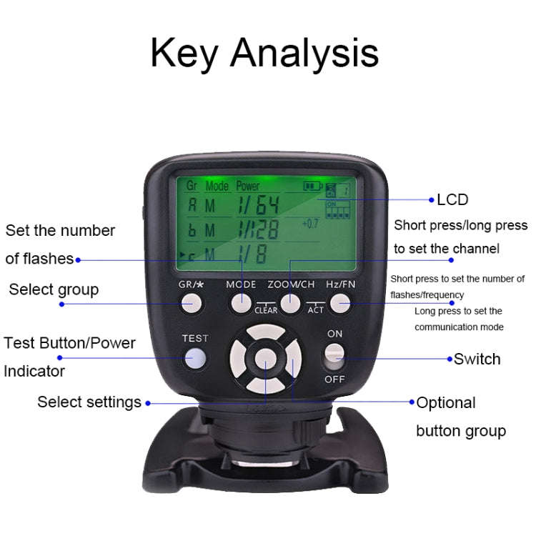 For Nikon Version YONGNUO YN560-TX II Studio Light Trigger Wireless Shutter Flash Trigger