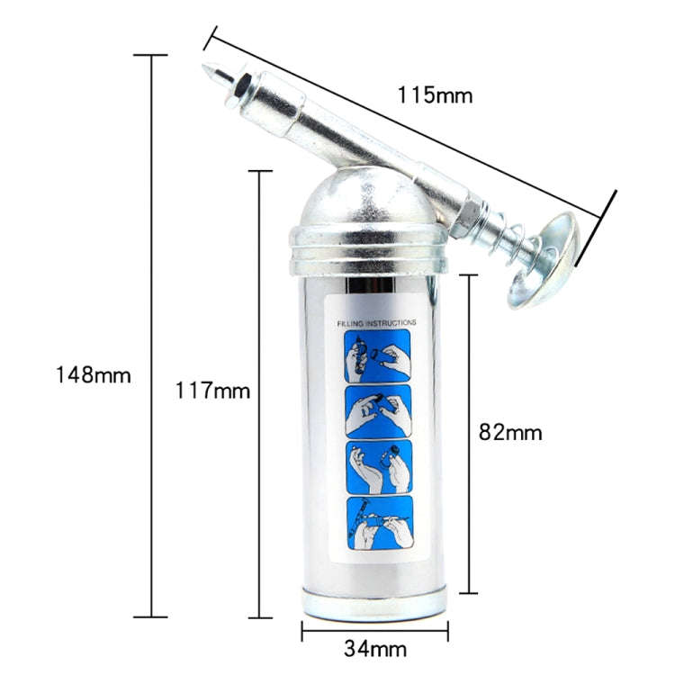 HSD HS-80CC Mini Hand-Press Manual Car Grease Filler Portable Oil Injection Pump