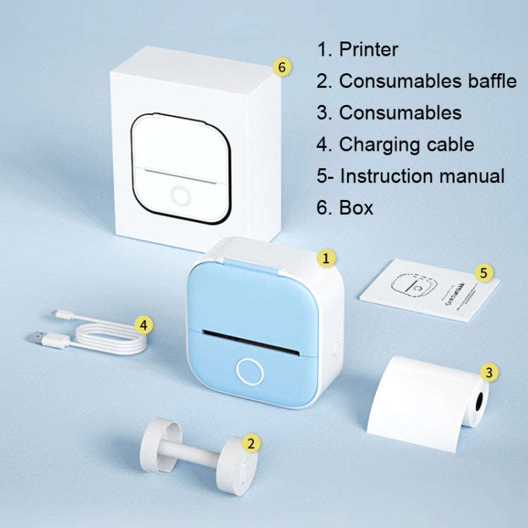 Phomemo T02 Standard Error Mini Pocket Small Portable Bluetooth Phone Photo Label Thermal Printer...