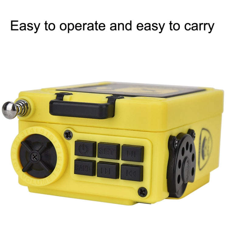HanRongda HRD-701 Portable Full Band Radio Subwoofer Bluetooth TF Card Digital Display Radio(Khaki)