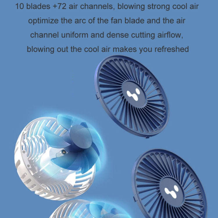 12v/24v Car Fan USB Interface Powerful Double Head Electric Fan(Olive Black)