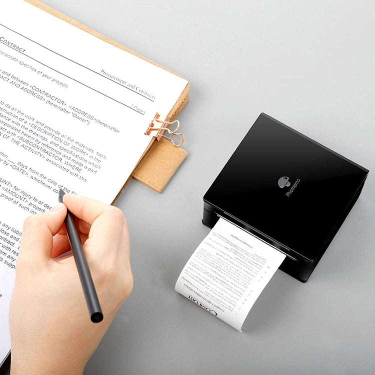Phomemo M02-WH Pocket Small Bluetooth Portable Photo Thermal Label Wrong Question Printer