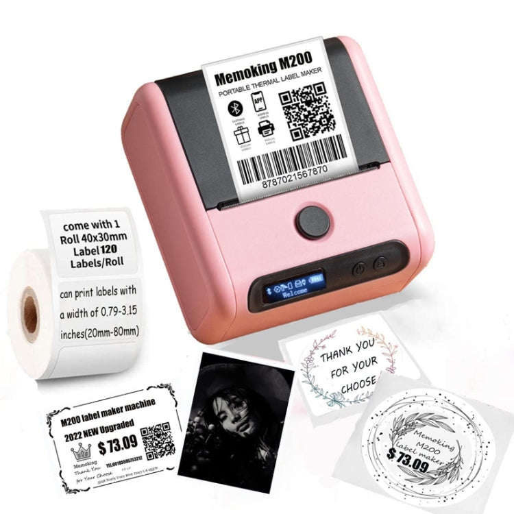 Phomemo M200 QR Code Tag Handheld Portable Bluetooth Thermal Label Printer(White)